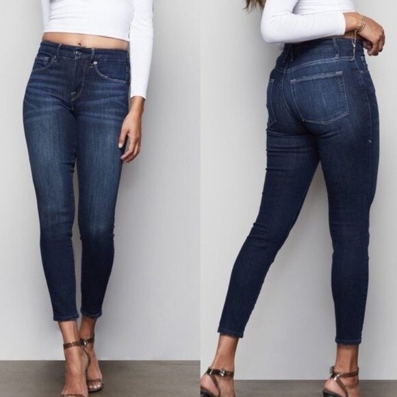 NWT Good American Good Legs Crop Jeans 25 - Picture 1 of 5
